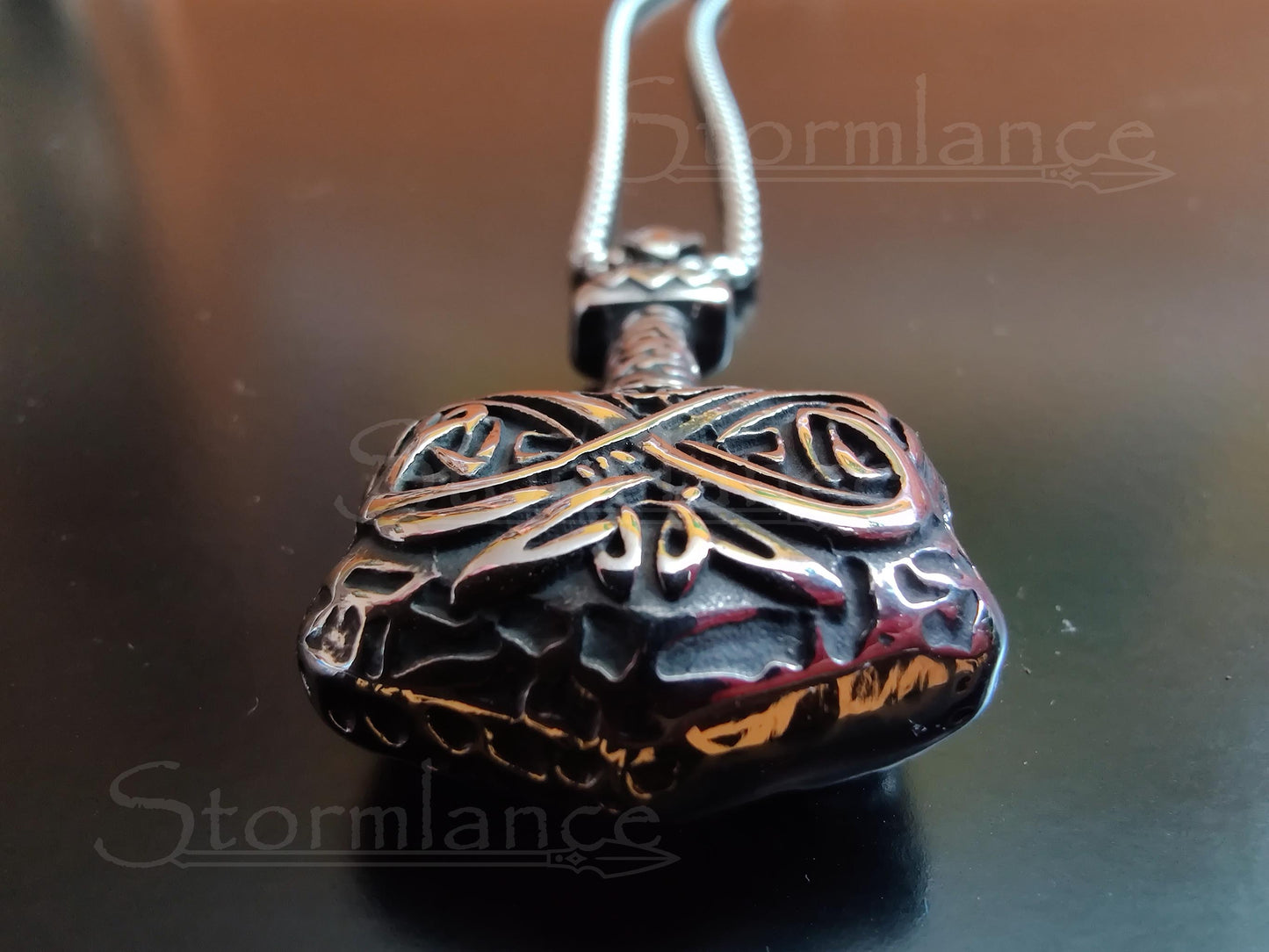 Mjolnir Pendant, Stainless Steel