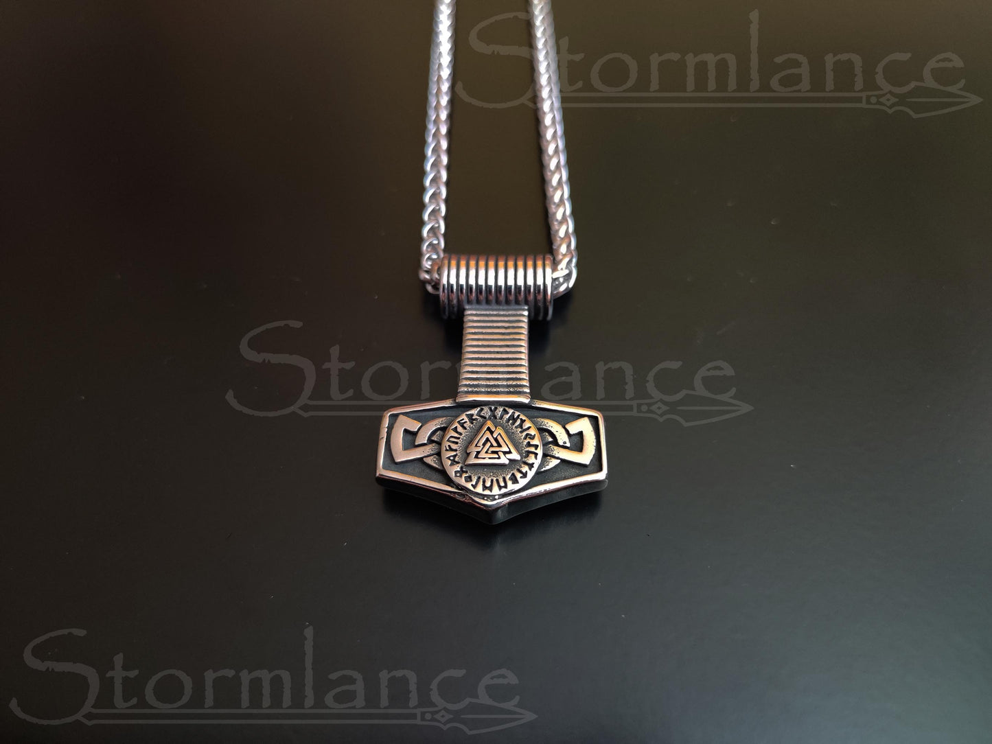 Mjolnir Pendant, Stainless Steel