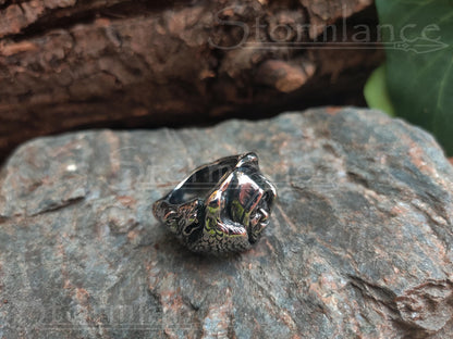 Odin Raven Ring, Stainless Steel