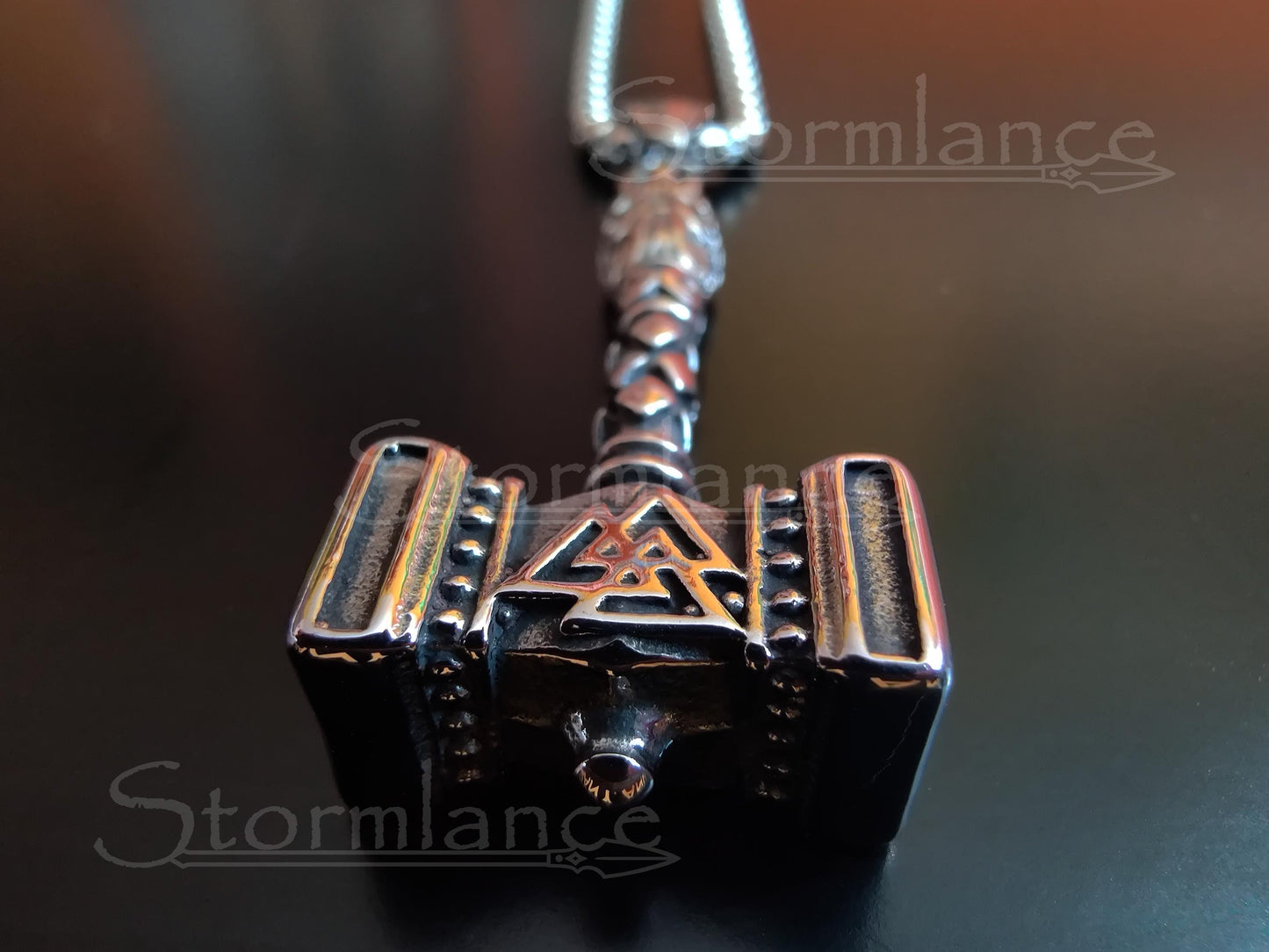 Mjolnir Pendant, Stainless Steel