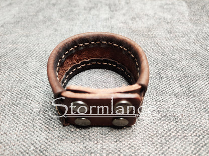 Simple Viking Bracelet, Genuine Leather