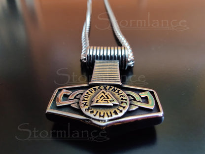 Mjolnir Pendant, Stainless Steel