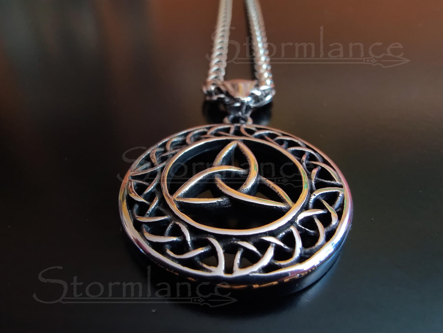 Triquetra Pendant, Stainless Steel