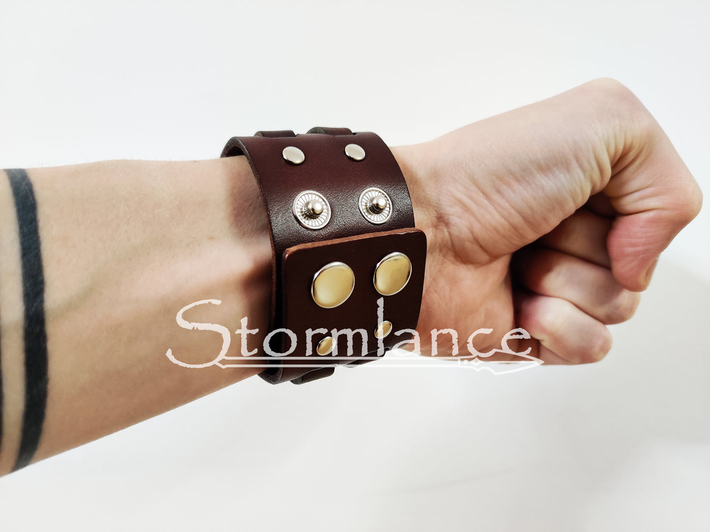 Simple Viking Bracelet, Genuine Leather