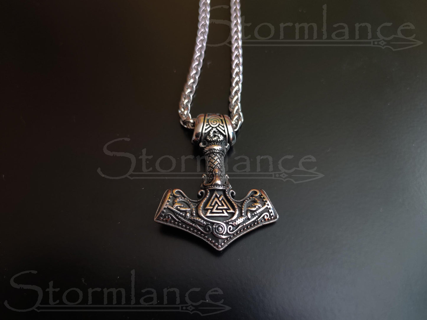 Mjolnir Pendant, Stainless Steel